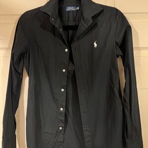 Ralph Lauren Black Button Down Shirt